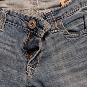 Big Star Light Blue Denim with Brown Patch